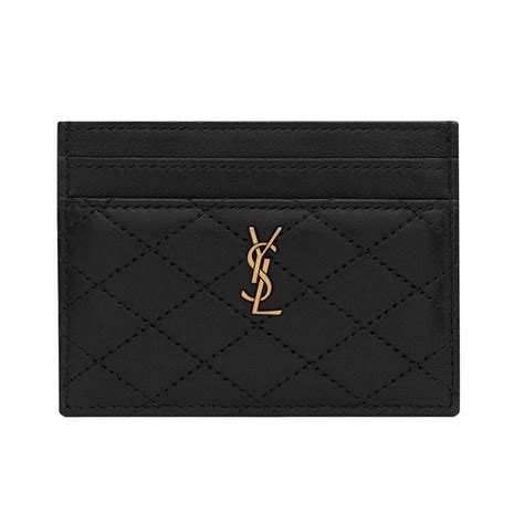 ysl parfum card case|YSL lambskin case.